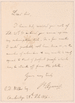 Louis John Rudolph Agassiz letter to C.D. Wilbur