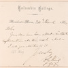 Charles A. King note