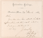 Charles A. King note