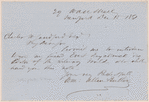 William Allen Butler letter to Charles W. Landford