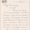 John R. Bartlett letter to William L. Andrews