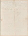 William Dunlap letter to A. Anderson (inside printed flyer)