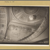 Fifth Avenue Theater interior: showing chandelier, rotunda and second balcony, 1185 Broadway