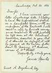 Jared Sparks letter to E.A. Duyckinck