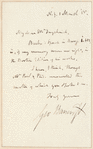 George Bancroft letter to E.A. Duyckinck