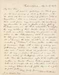 Robert Montgomery Bird letter to J.S. Redfield