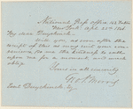 Letter to E.A. Duyckinck