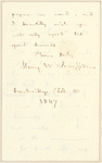 Henry Wadsworth Longfellow letter