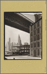 Brooklyn Bridge, Water and Dock Streets, looking Southwest