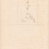 Letter to E.A. Duyckinck (inside flyer)