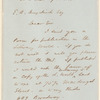 Letter to E.A. Duyckinck