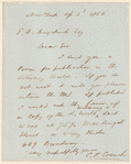 Letter to E.A. Duyckinck