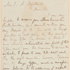 Parke Godwin letter to E.A. Duyckinck