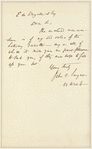 John Osborne Sargent letter to E.A. Duyckinck