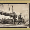 Queensboro Bridge: II, Long Island City, Queens, looking southwest from pier at 41st Road