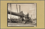 Queensboro Bridge: II, Long Island City, Queens, looking southwest from pier at 41st Road