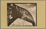 Hell Gate Bridge: I, Central Steel Arch over East River looking toward west from Astoria Park, Queens