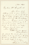 Thomas Buchanan Read letter to E.A. Duyckinck