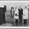Robert Moses and others at Robert Moses State Park beach ceremony