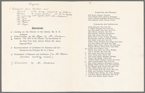 Library School records