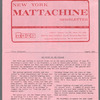 New York Mattachine Newsletter
