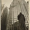 John Watts statue, From Trinity Churchyard looking toward One Wall Street