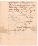 Letter from Samuel Holden Parsons