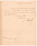 Letter from Thomas Pownall to William Cooper