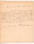 Letter from Thomas Hutchinson to the House of Representatives of Massachusetts