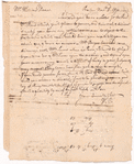 Letter from William Cooper to William Drew