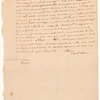 Letter to Josiah Williams