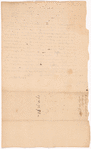 Letter to Josiah Williams