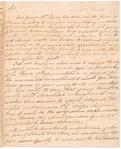 Letter from Arthur Lee