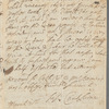 Letter from Susanna Centlivre to Rev. [Joshua] Barnes