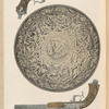 A shield in iron designed by Vechte for LePage Moutier of Paris