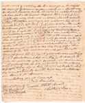 Letter from Arthur Lee