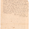 Letter from James Warren