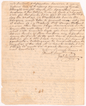 Letter from James Warren