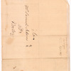 Letter from James Warren