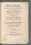 Relazione della spedizione e conquista dell'isola di S. Domingo 