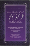 Invitation to Vivian Davidson Hewitt's 100th birthday celebration