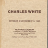 Pamphlet for "Charles White: Impossible Dreams Made Possible" exhibition at Heritage Gallery