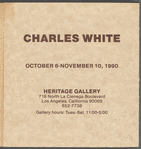 Pamphlet for "Charles White: Impossible Dreams Made Possible" exhibition at Heritage Gallery