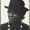 Postcard announcement "In Celebration of the Life of Elba Lightfoot DeReyes": Hatch-Billops Collection