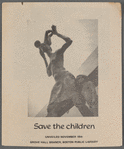Pamphlet for "Save the Children" exhibition on Fern Lynette Cunningham
