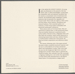 Leaflet for "Al Loving: Mercer Street Series" exhibition at Onyx Art Gallery
