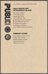 Leaflet for "Shadows in the Dark: Harlem Dreams Lost and Found" exhibition at Anspacher Gallery