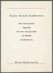 Leaflet for "Tales of Two Cities" exhibition at Essie Green Galleries
