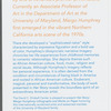 Leaflet for "Her Story: Margo Humphrey, lithographs and works on paper" exhibition at Hampton University Museum