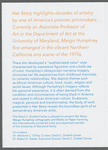 Leaflet for "Her Story: Margo Humphrey, lithographs and works on paper" exhibition at Hampton University Museum